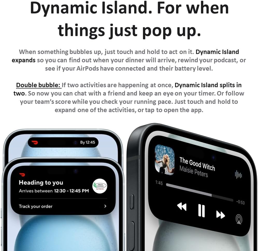 iPhone 15 128GB DS Pink A Grade above 80% Battery Health( Refurbished )