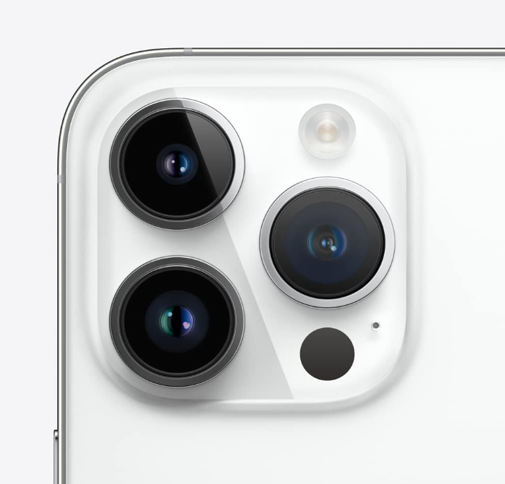 iPhone 14 Pro Max 128GB SS+eSim Silver A Grade 100% Battery Health( Refurbished )