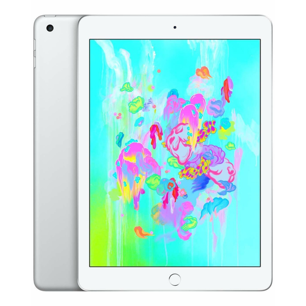 iPad 6th Gen 9.7" Cellular + Wi-Fi 128GB Silver A1954 A Grade 100% Battery Health (Refurbished)