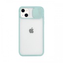 iPhone 11 Pro Max Slide Camera Lens Protection Cover Phone Case ShockProof TPU (Case Mate) ) Green