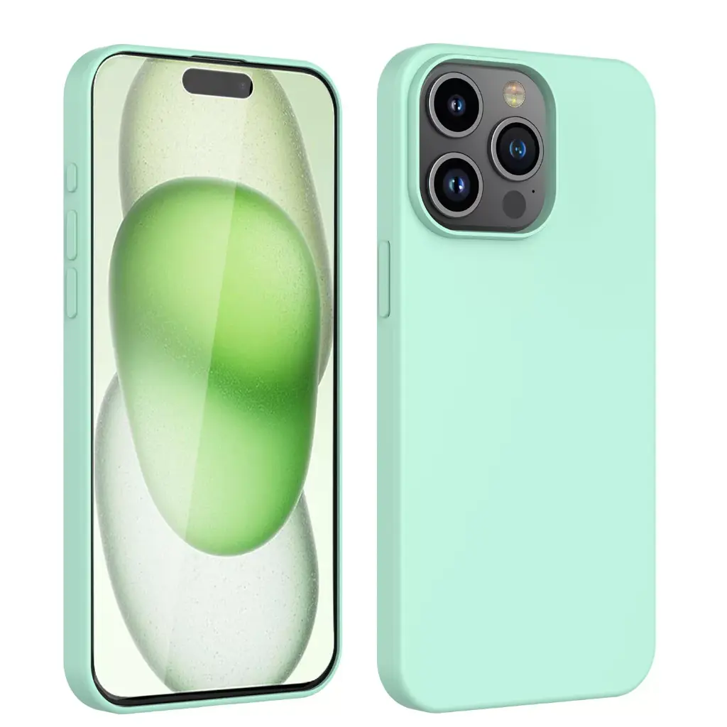 Silicone phone case without ring for Samsung S8 MINT