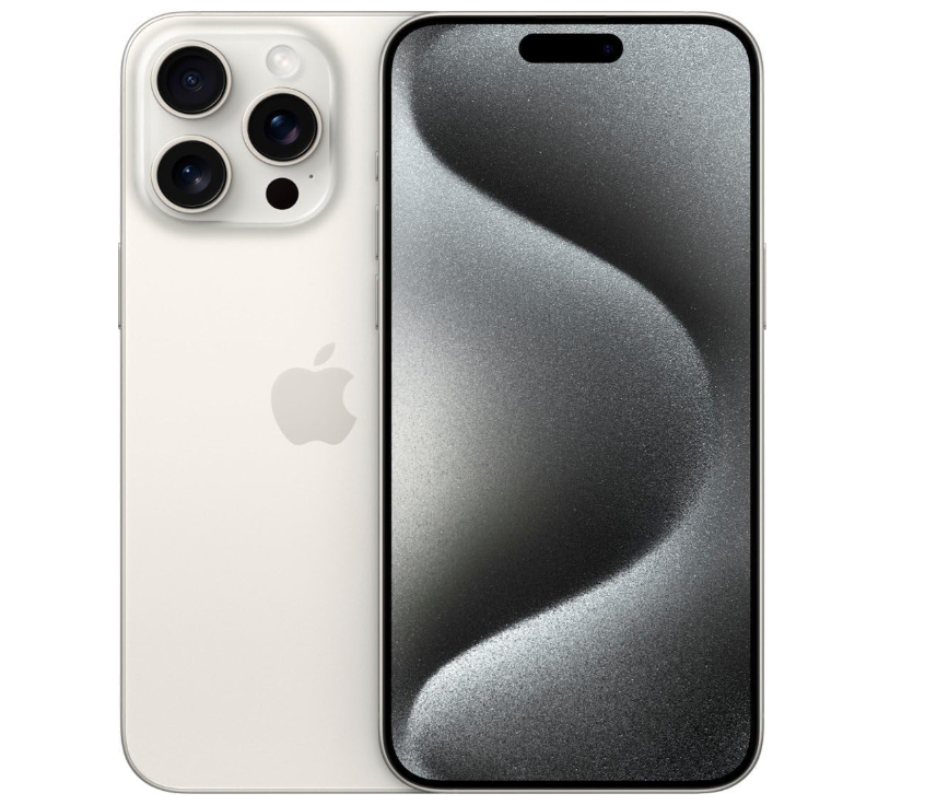 iPhone 15 Pro Max 256GB SS+eSim White Titanium A Grade above 80% Battery Health( Refurbished )