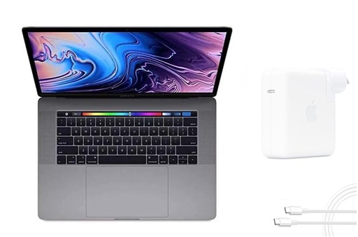 [L0010010007] Apple MacBook Pro 15" 2018 A1990 6-Core i7-8850H 2.6-4.3GHz 16GB DDR4 512GB SSD Touch Bar Space Gray A Grade 100% Battery Health (Refurbished)
