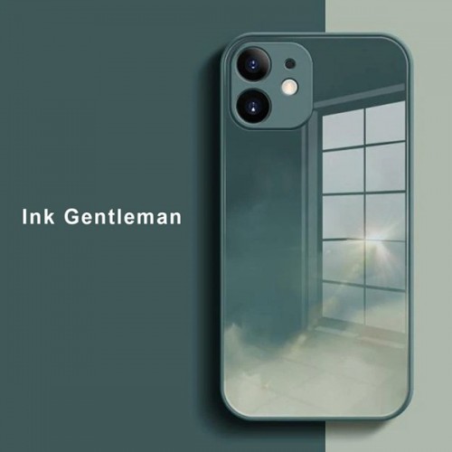 [M0610090022] iPhone 12 6.1 Artistic ShockProof Phone Case (Biguo)ink Gentleman Black