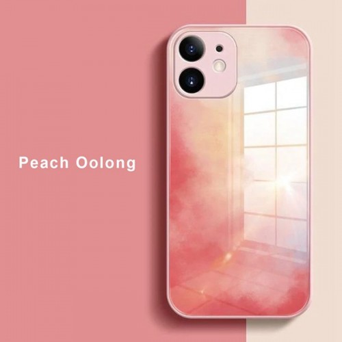 [M0610090024] iPhone 12 6.1 Artistic ShockProof Phone Case (Biguo) Peach Oolong Orange