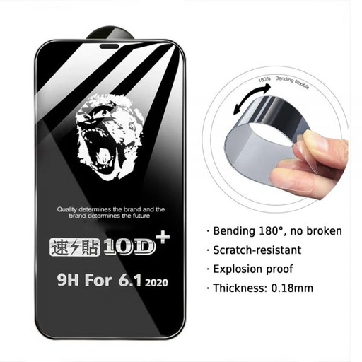 [M0720100011] iPhone XS 11 Pro Pliable and Strong Tempered Glass Screen Protector (Gorilla) Without Package