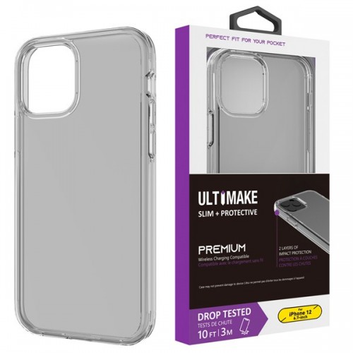 [M0650090047] iPhone 6/7/8 Plus Transparent ShockProof Phone Case (Ultimake) Black