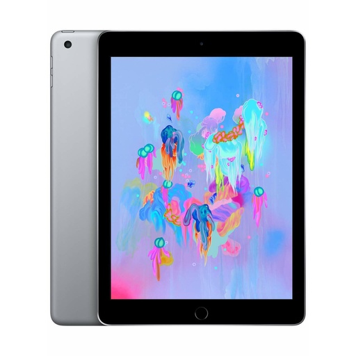 [T0010010666] iPad 6th Gen 9.7" Cellular + Wi-Fi 128GB Silver A1954 A Grade above 90% Battery Health(Refurbished)
