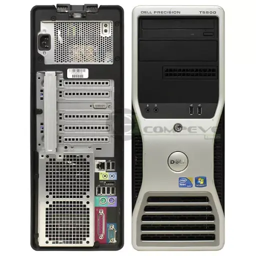 [P0060010009] Dell Precision T5500 Workstation - Xeon E5620 @ 2.40GHz /4GB RAM/500GB HDD/Win 10 - A Grade (Refurbished)