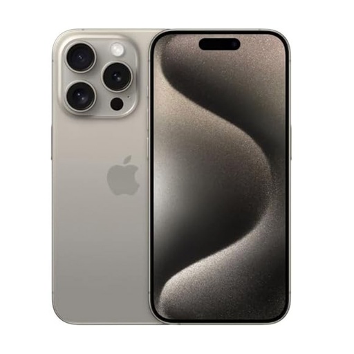 [M0010010881] iPhone 15 Pro Max 256GB Dual SIM Natural Titanium A Grade above 90% Battery Health( Refurbished )