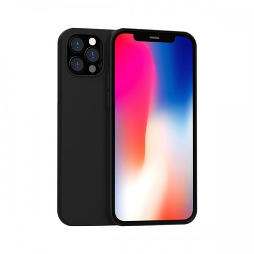 [M0860090067] Silicone phone case without ring for Samsung S9 BLACK